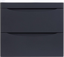 Style Line Тумба под раковину Бергамо Мини 60 подвесная черная Люкс антискрейтч Plus